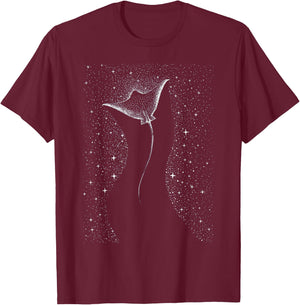 Manta Ray - Scuba Diving Ocean Coral Reef Fish Diver T-Shirt - T-Shirt | Maroon