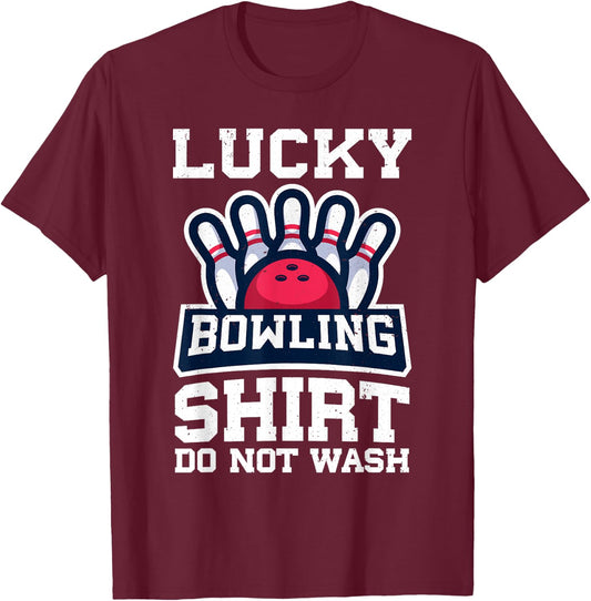 Funny Bowling Design Women Kids Bowling Lover Bowler T-Shirt - T-Shirt | Maroon