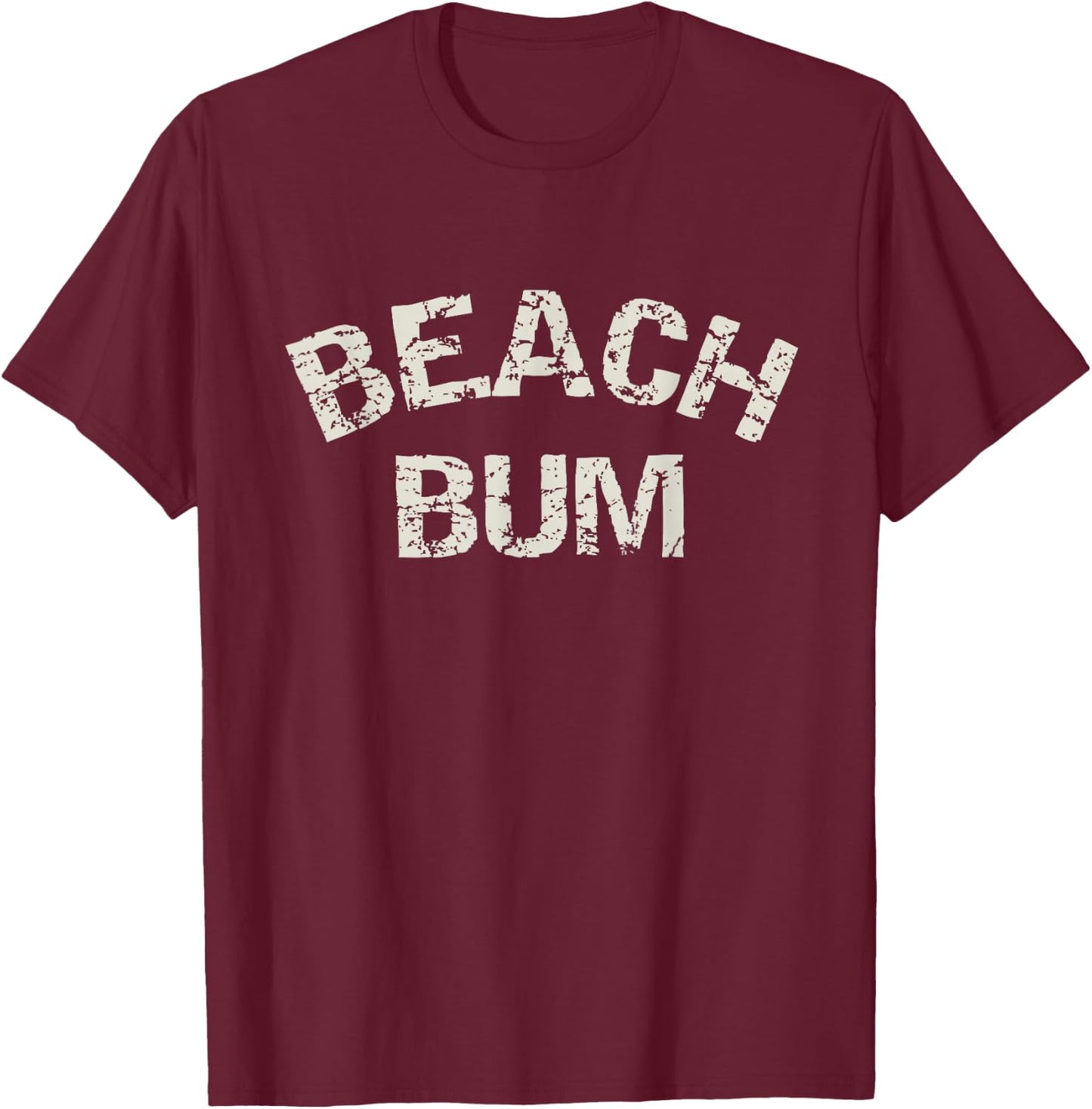 Beach Bum Vacation Beach T-Shirt - T-Shirt | Maroon