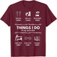 Things I do - Pet Aquarium Shrimp Addict for Shrimp Lover T-Shirt - T-Shirt | Maroon