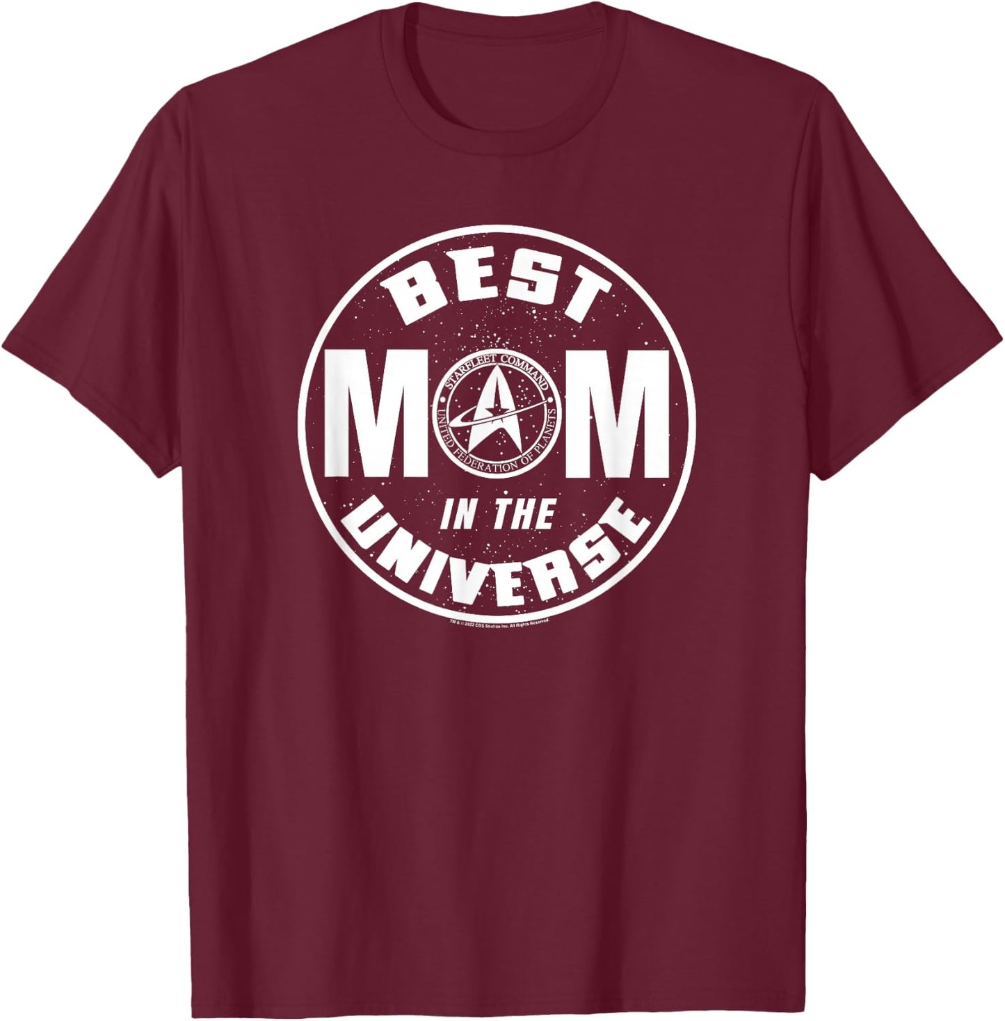 Star Trek: The Next Generation Best Mom In The Universe T-Shirt - T-Shirt | Maroon
