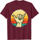 Good Vibe Shaka Hand Sign - Surfing Lover Surfboard Surfers T-Shirt - T-Shirt | Maroon