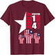 July 26 Liberia Independence Day Love Liberia Flag Fist T-Shirt - T-Shirt | Maroon