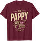 If Pappy Can't Fix It We're All Screwed - Grandpa T-Shirt - T-Shirt | Maroon
