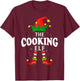 Xmas Cooking Elf Family Matching Christmas Pajama T-Shirt - T-Shirt | Maroon