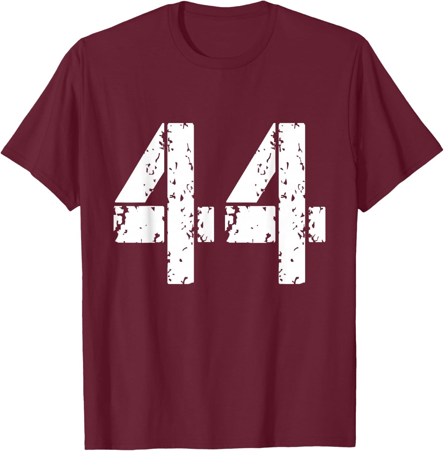 Number 44 Varsity Team - 44th Birthday & 44 Years Old T-Shirt - T-Shirt | Maroon
