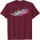 Gecco. 80s. Colors. 1980s. T-Shirt - T-Shirt | Maroon