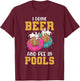 Funny I Pee In Public Pools Swimming Party Peeing In Pools T-Shirt - T-Shirt | Maroon