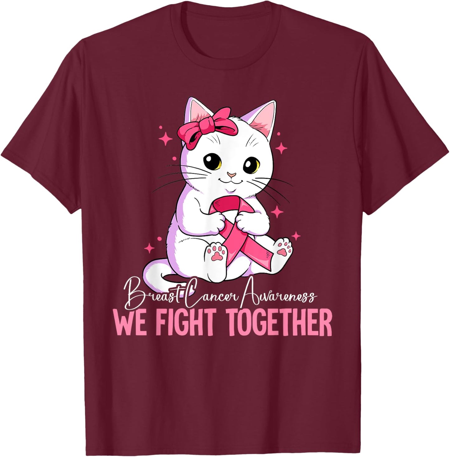 Breast Cancer Awareness T-Shirt - T-Shirt | Maroon