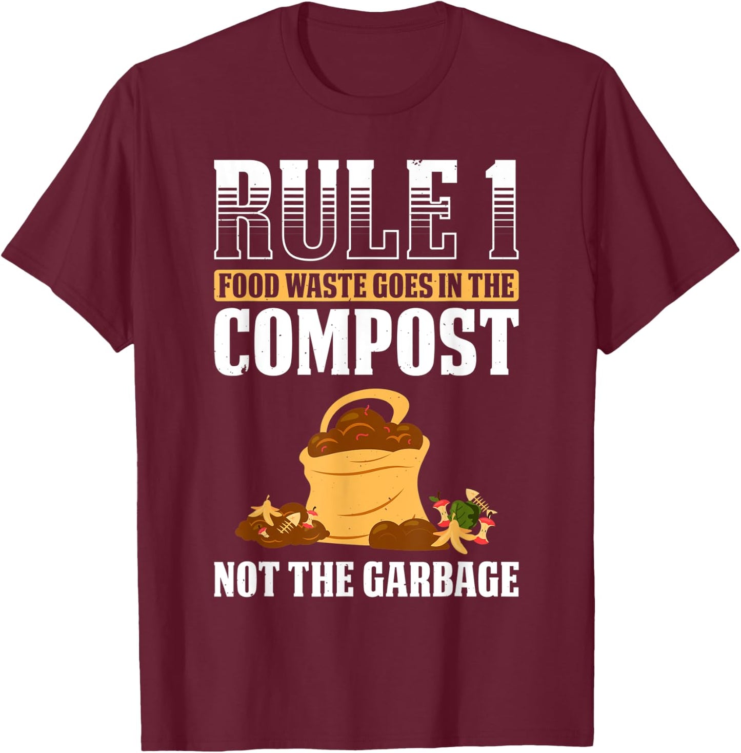 Composting For Compost Gardener Farmer Composting Lover T-Shirt - T-Shirt | Maroon