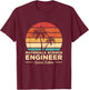 Vintage Materials Science Engineer T-Shirt - T-Shirt | Maroon