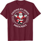 Finding My Inner Santa Peace - Christmas Yoga Meditation T-Shirt - T-Shirt | Maroon