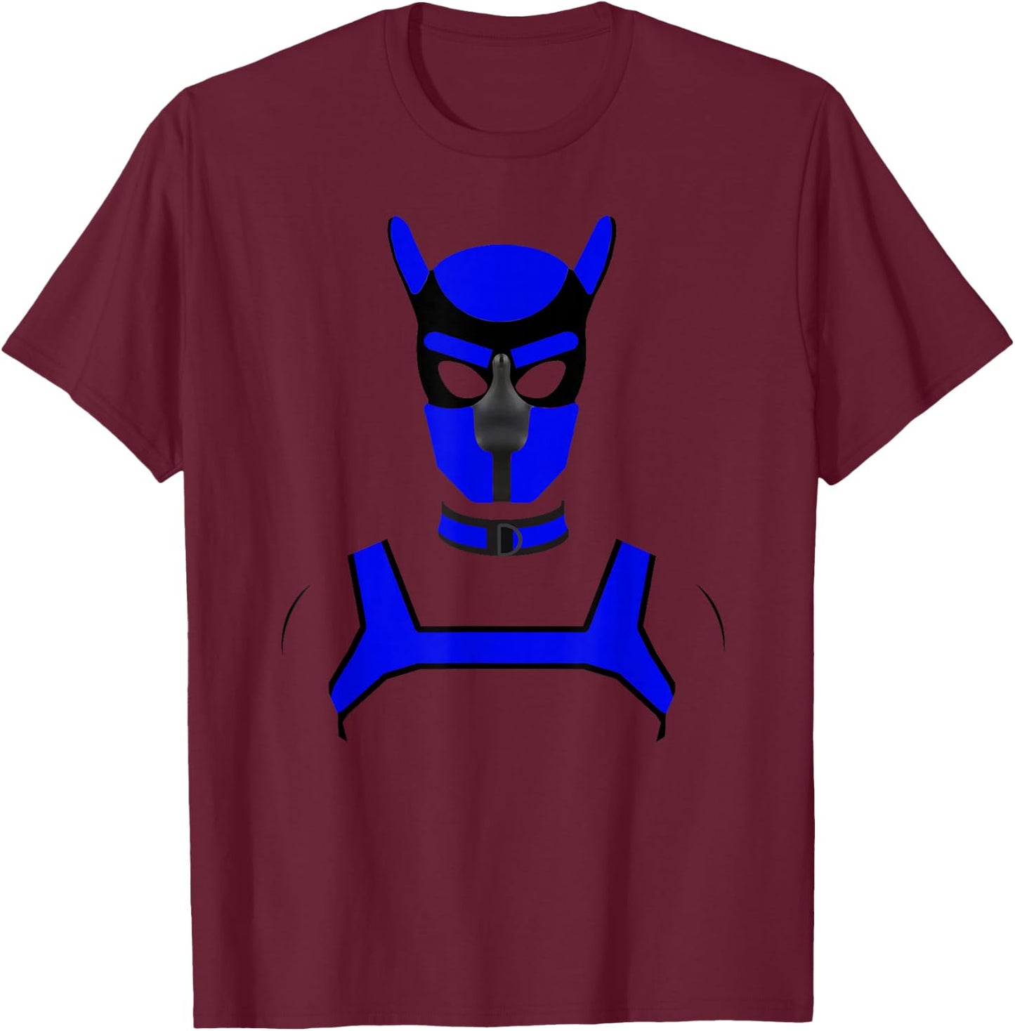 Puppy Play Pups Gay Pride Blue T-Shirt - T-Shirt | Maroon