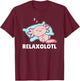 Relaxolotl Axolotl sleep Animals Relax Sweet Axolotl T-Shirt - T-Shirt | Maroon