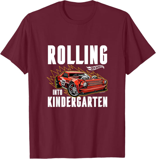 Kids Hot Wheels - Off to Nursery T-Shirt - T-Shirt | Maroon