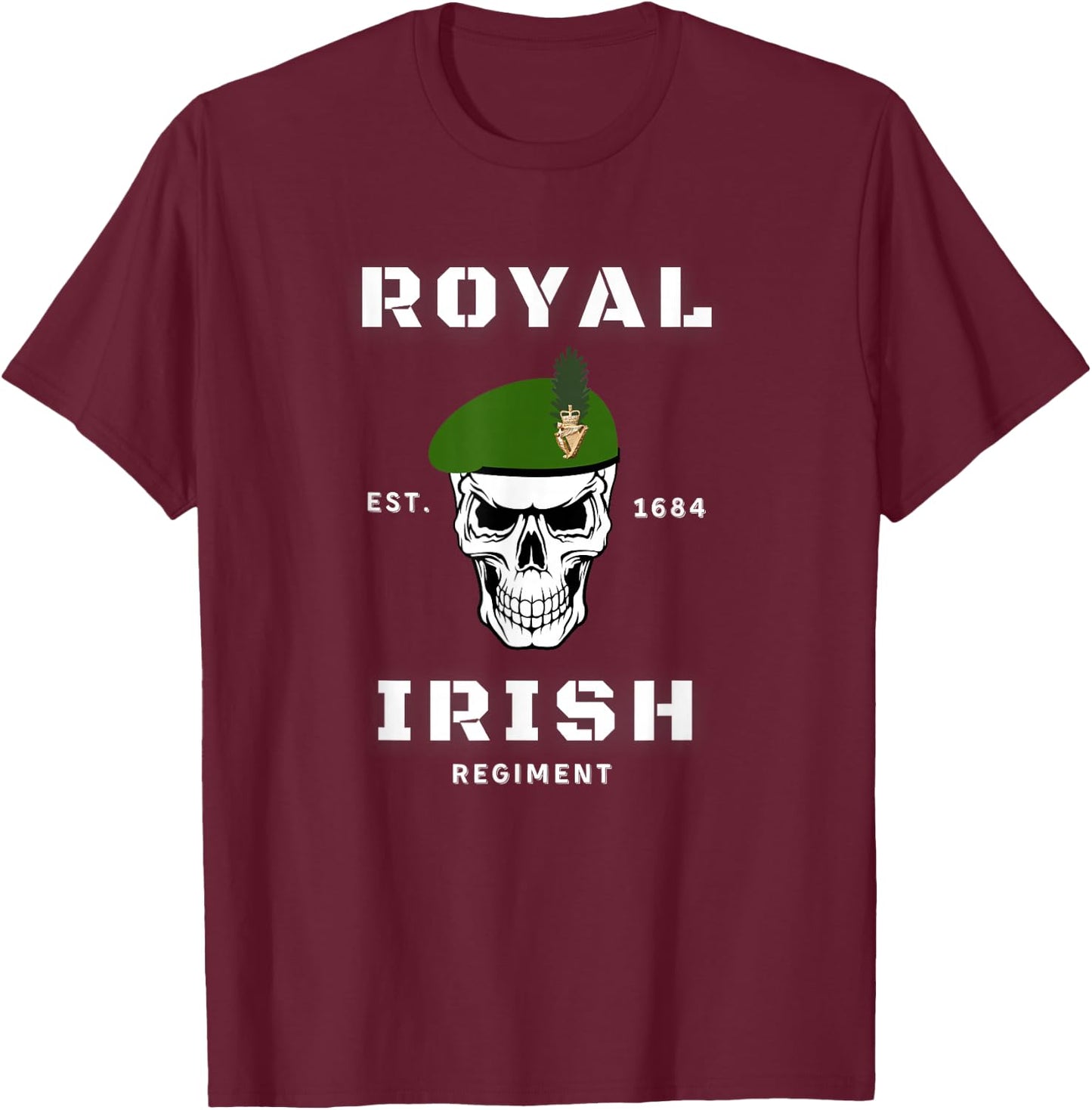 Royal Irish Regiment T-Shirt - T-Shirt | Maroon