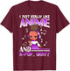 Anime K Pop African American Kpop Music Black Girl T-Shirt - T-Shirt | Maroon