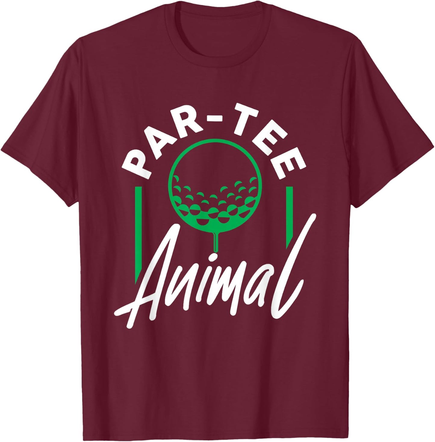 Funny Par- Animal Golf Lover T-Shirt - T-Shirt | Maroon