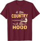 Funny Cowgirl Graphic Women Girls Cowgirl Western Rodeo T-Shirt - T-Shirt | Maroon