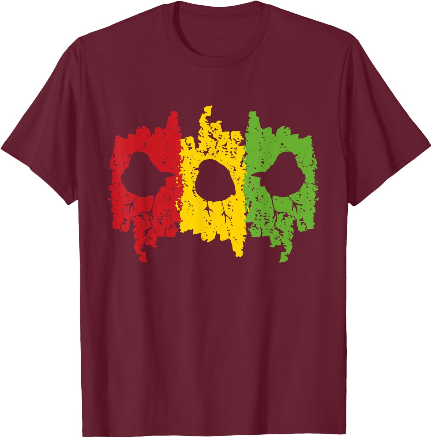 Good Rastafari Music Vibes Only Rasta Jamaika Reggae T-Shirt - T-Shirt | Maroon