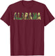 Alabama Camouflage Men Women & Kids Camo Alabama T-Shirt - T-Shirt | Maroon