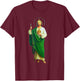 San Judas Tadeo Saint Jude Thaddeus T-Shirt - T-Shirt | Maroon