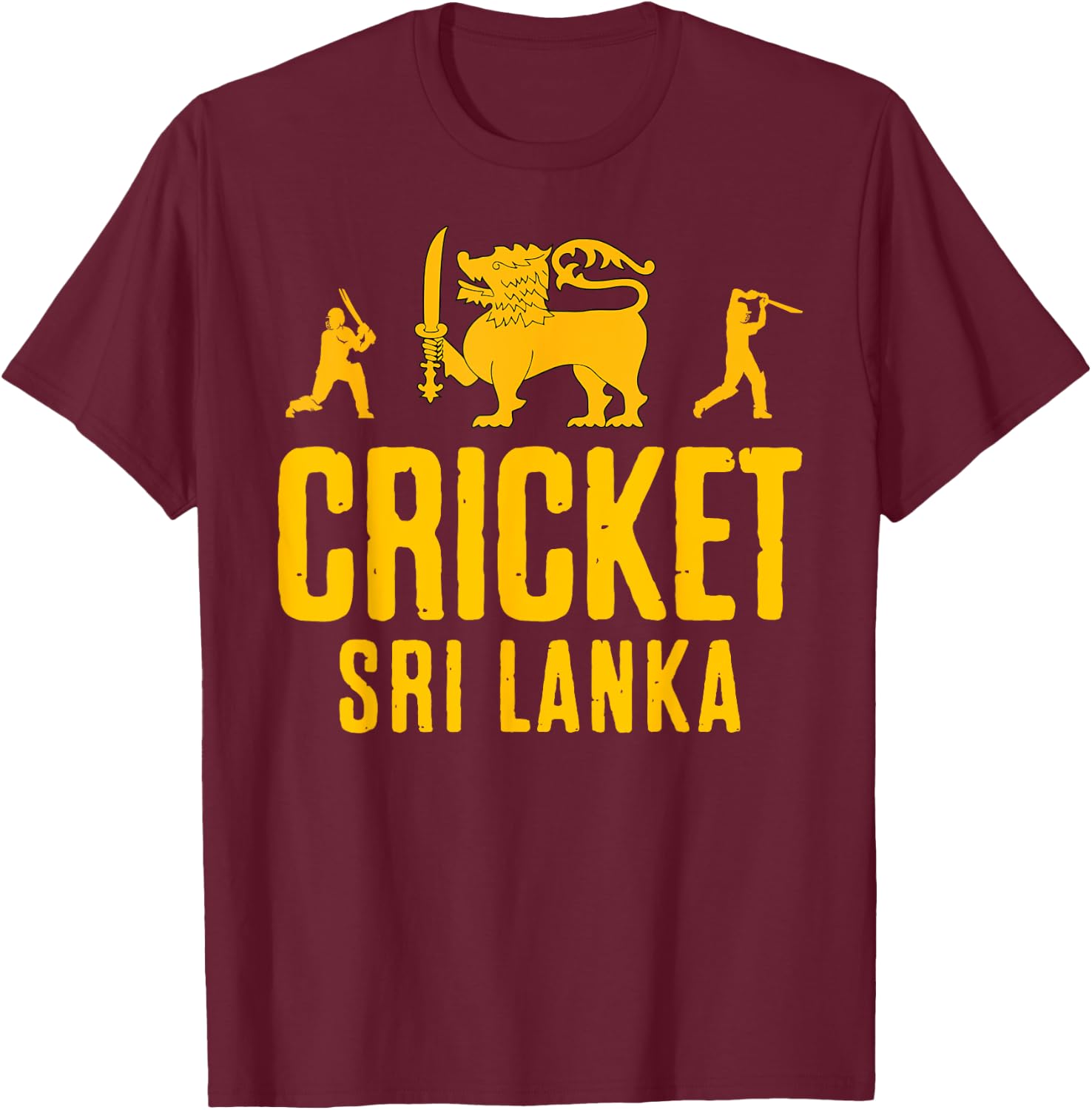 Cricket Sri Lanka T-Shirt - T-Shirt | Maroon