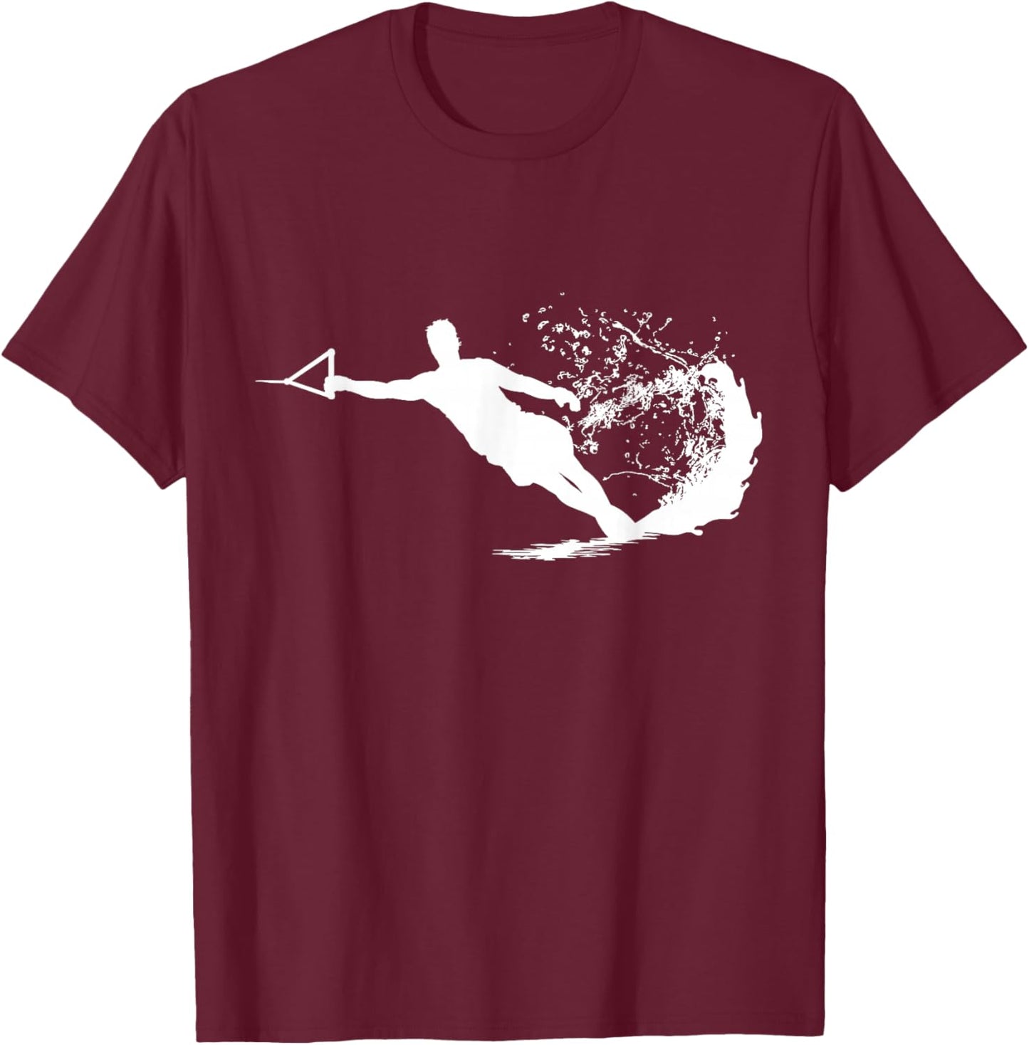 Water Skier Professional - Water Skiing Water Skiing , Men, Black, Small T-Shirt - T-Shirt | Maroon