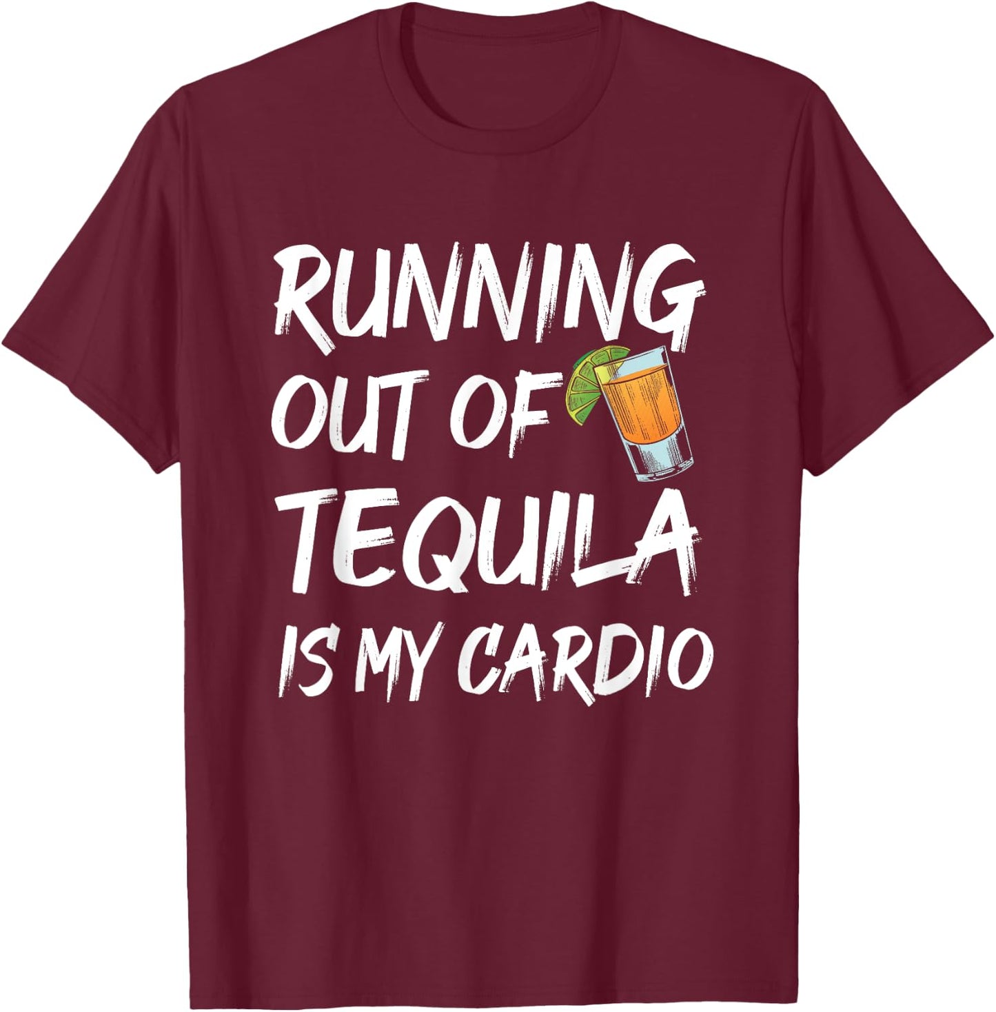 Mis Amigos Funny Salt Lime & Tacos Tequila T-Shirt - T-Shirt | Maroon