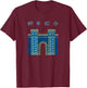 Babylon Ishtar Gate Blue T-Shirt - T-Shirt | Maroon