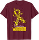 Warrior Endometriosis Awareness T-Shirt - T-Shirt | Maroon