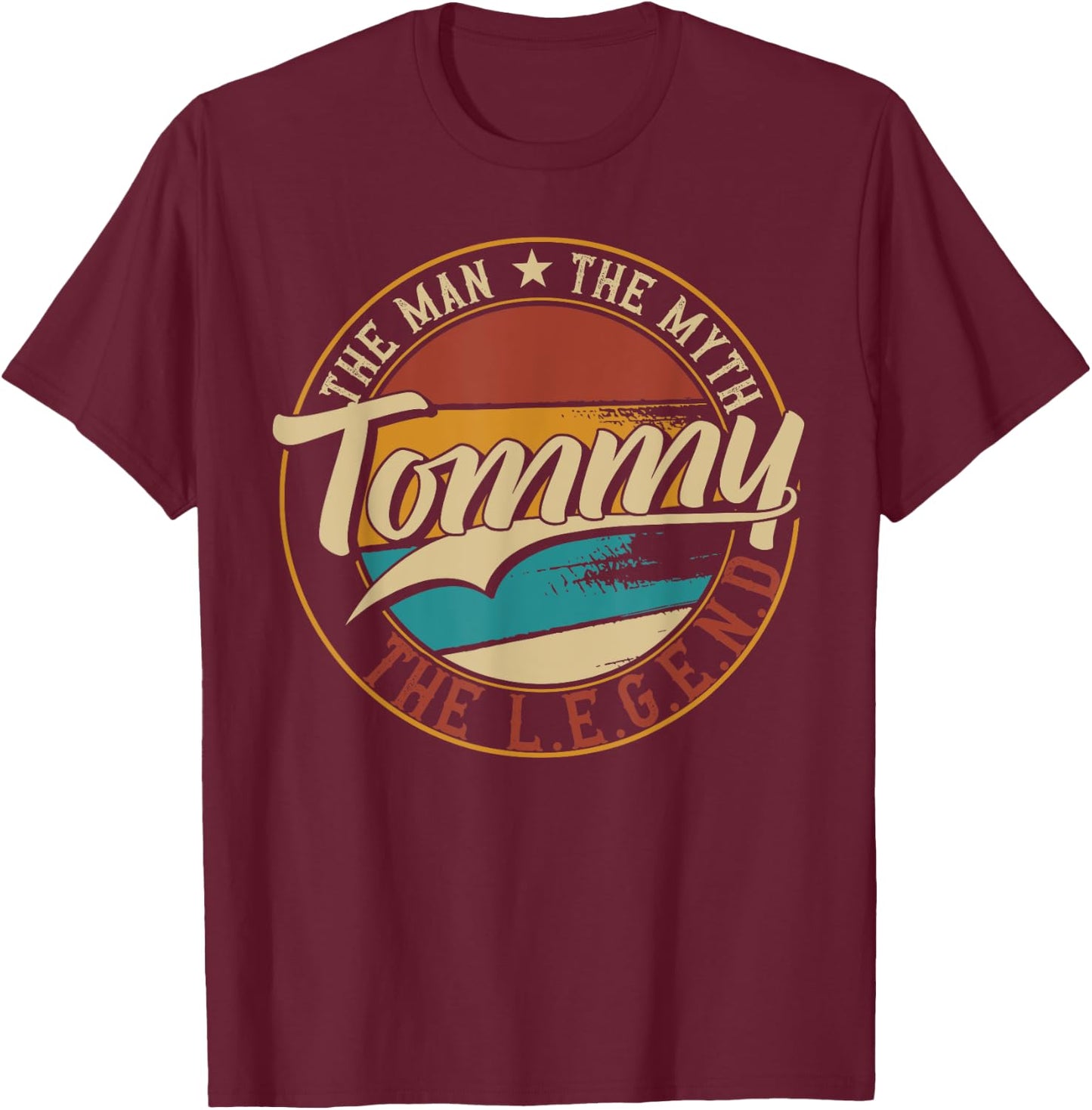Tommy The man the myth the legend T-Shirt - T-Shirt | Maroon
