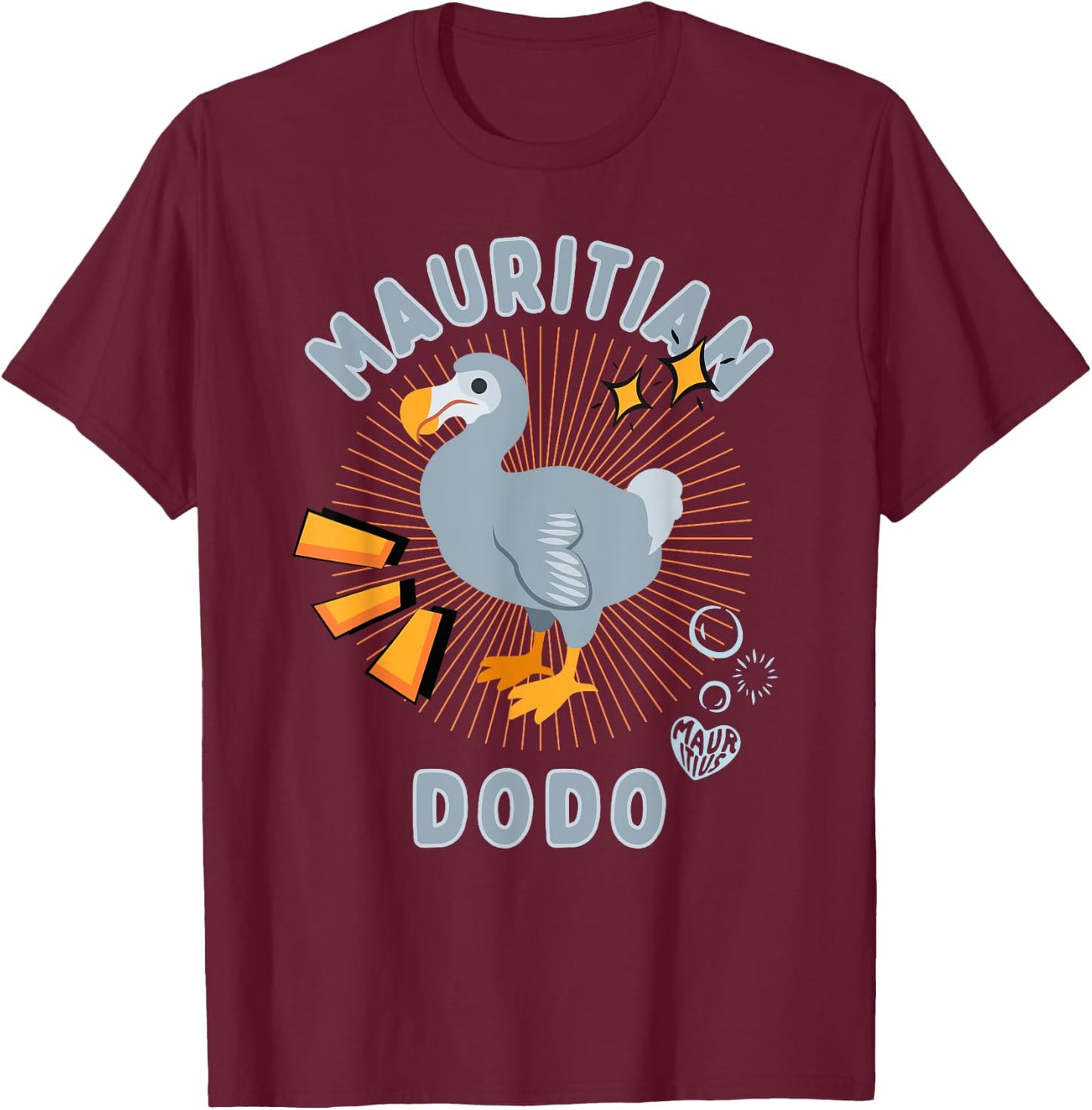 Funny Mauritian Dodo Mauritius Tropical Holiday Island T-Shirt - T-Shirt | Maroon