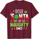 Funny Christmas Shirt Dear Santa They Are The Naughty Ones T-Shirt - T-Shirt | Maroon