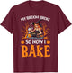 Baking Halloween Trick Or Treat Baker Cupcake Bakery T-Shirt - T-Shirt | Maroon