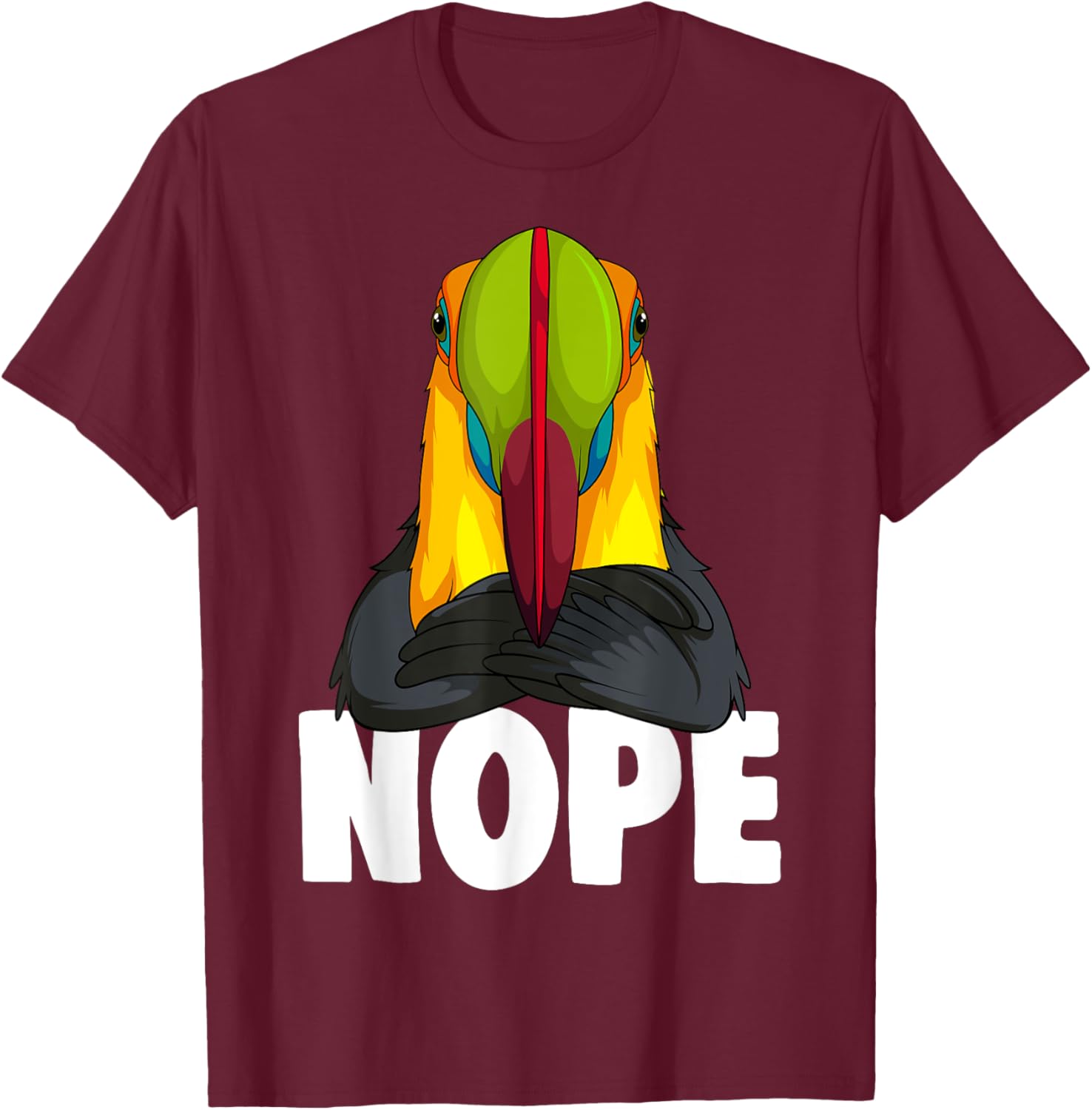 Toucan Kids Boys Girls T-Shirt - T-Shirt | Maroon