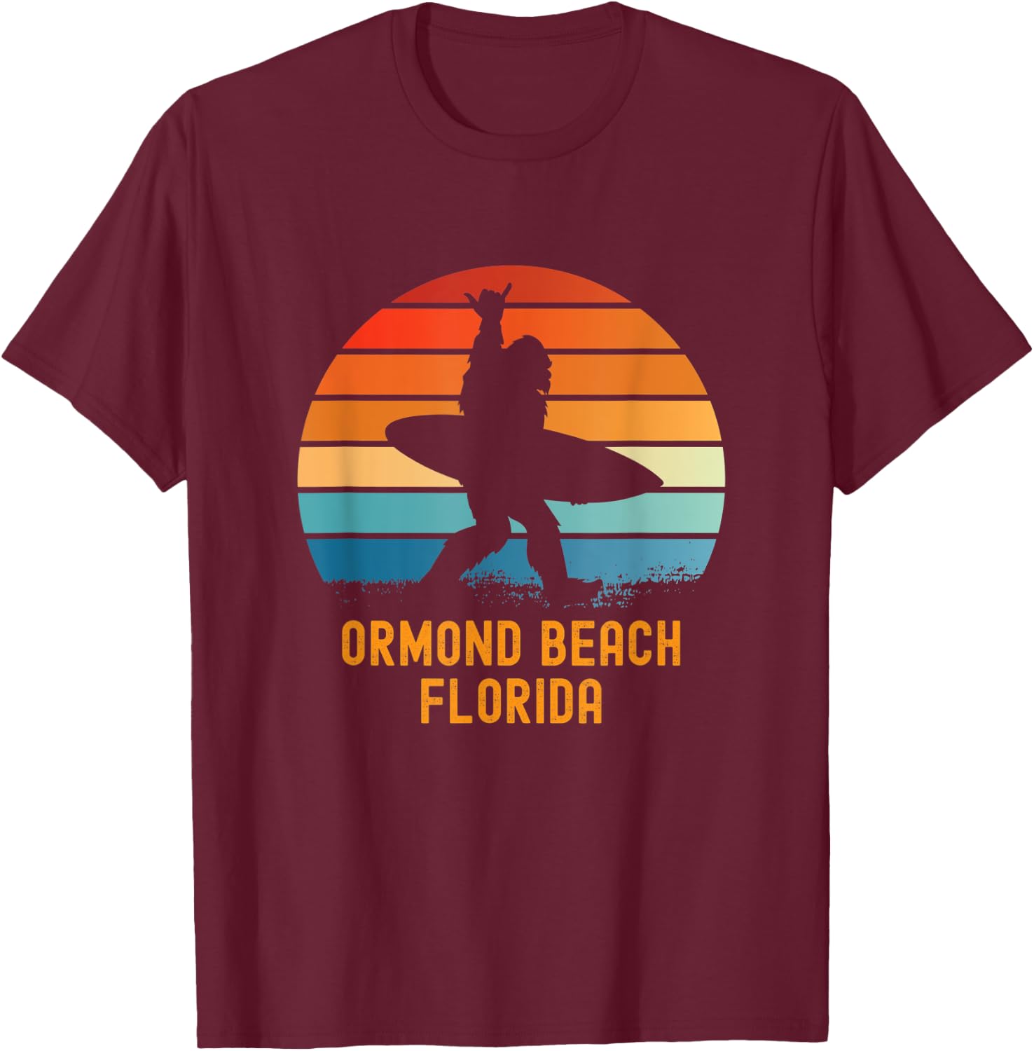 Ormond Beach - Florida Sasquatch Souvenir Women Kids T-Shirt - T-Shirt | Maroon