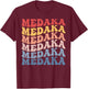 Medaka Groovy Retro Fish T-Shirt - T-Shirt | Maroon