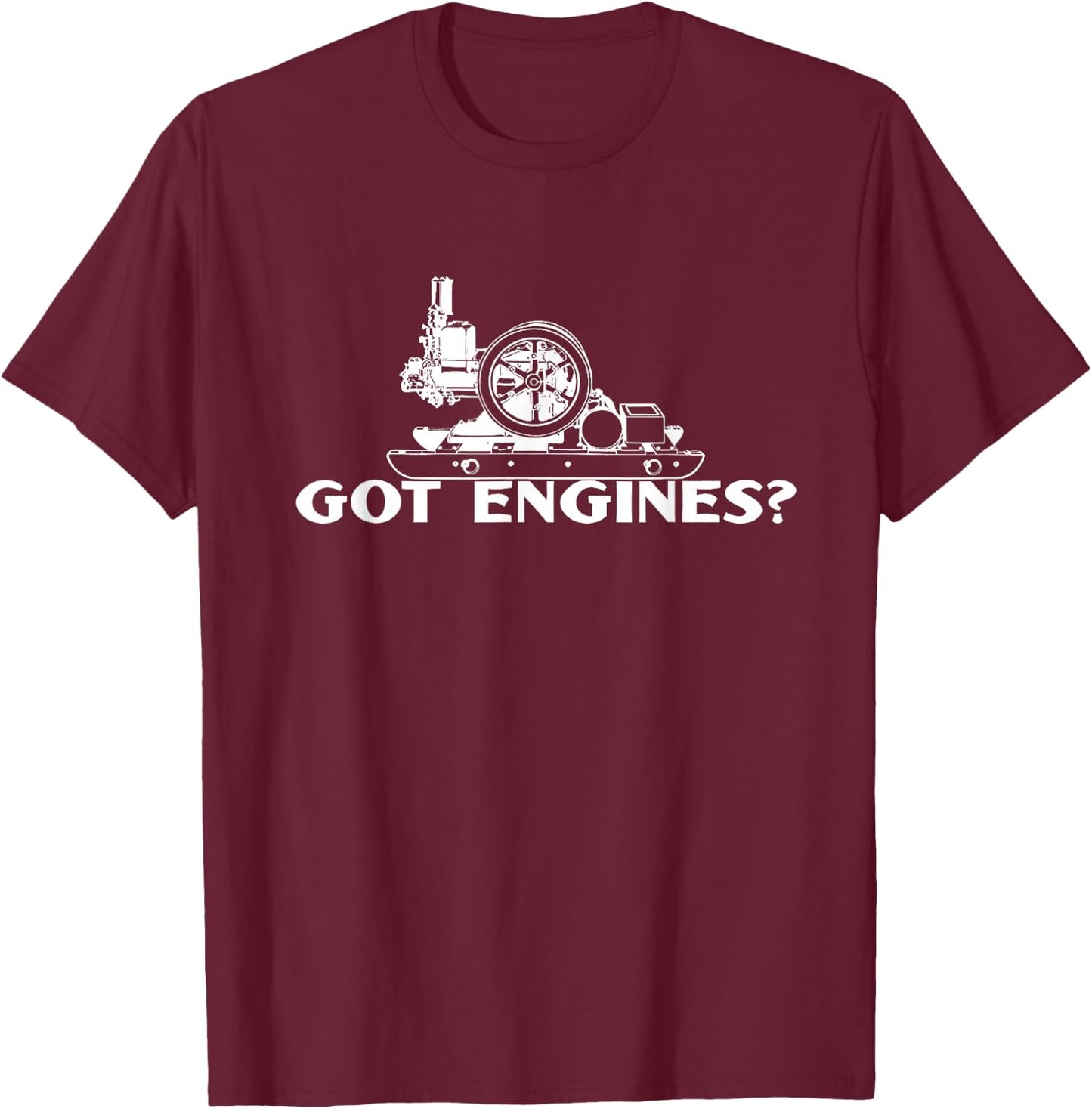 Got Engines Hit and Miss Gas T-Shirt - T-Shirt | Maroon