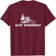 Got Engines Hit and Miss Gas T-Shirt - T-Shirt | Maroon
