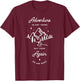 Adventure Is Out There But Then Again So Are Bugs Funny T-Shirt - T-Shirt | Maroon