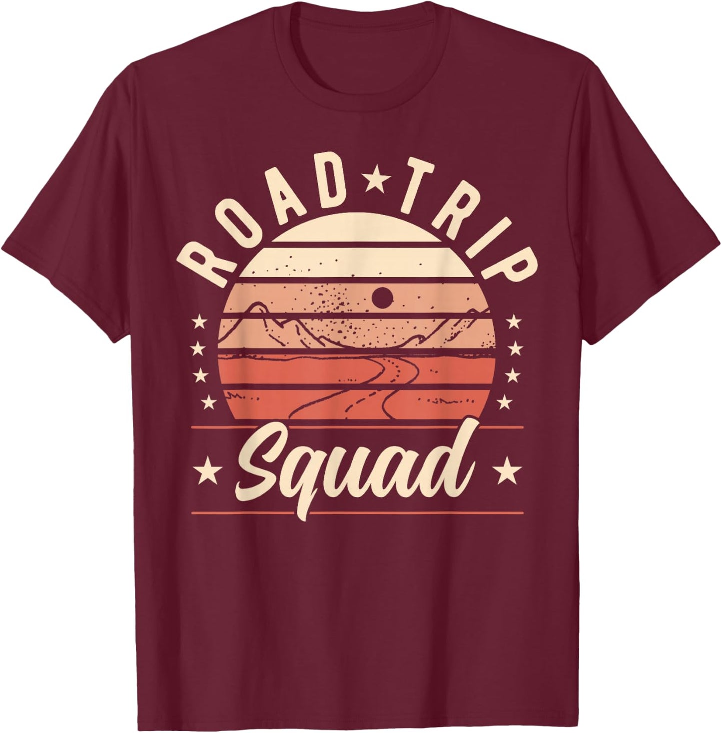 Road Trip Squad Road Trip T-Shirt - T-Shirt | Maroon