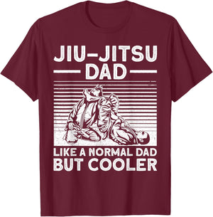 Funny Jui Jitsu Dad Design Brazilian Jui Jitsu Lover Small T-Shirt - T-Shirt | Maroon