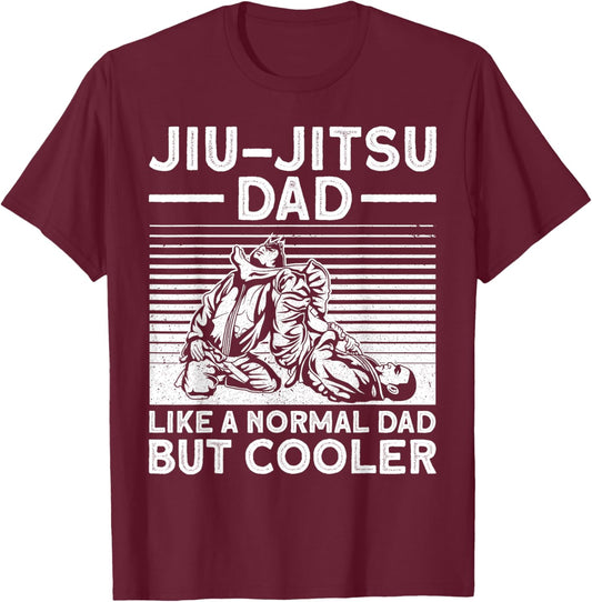 Funny Jui Jitsu Dad Design Brazilian Jui Jitsu Lover Small T-Shirt - T-Shirt | Maroon