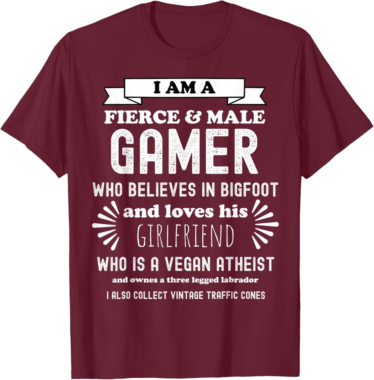 Oddly Specific Funny Sarcastic Gamer Parody T-Shirt - T-Shirt | Maroon