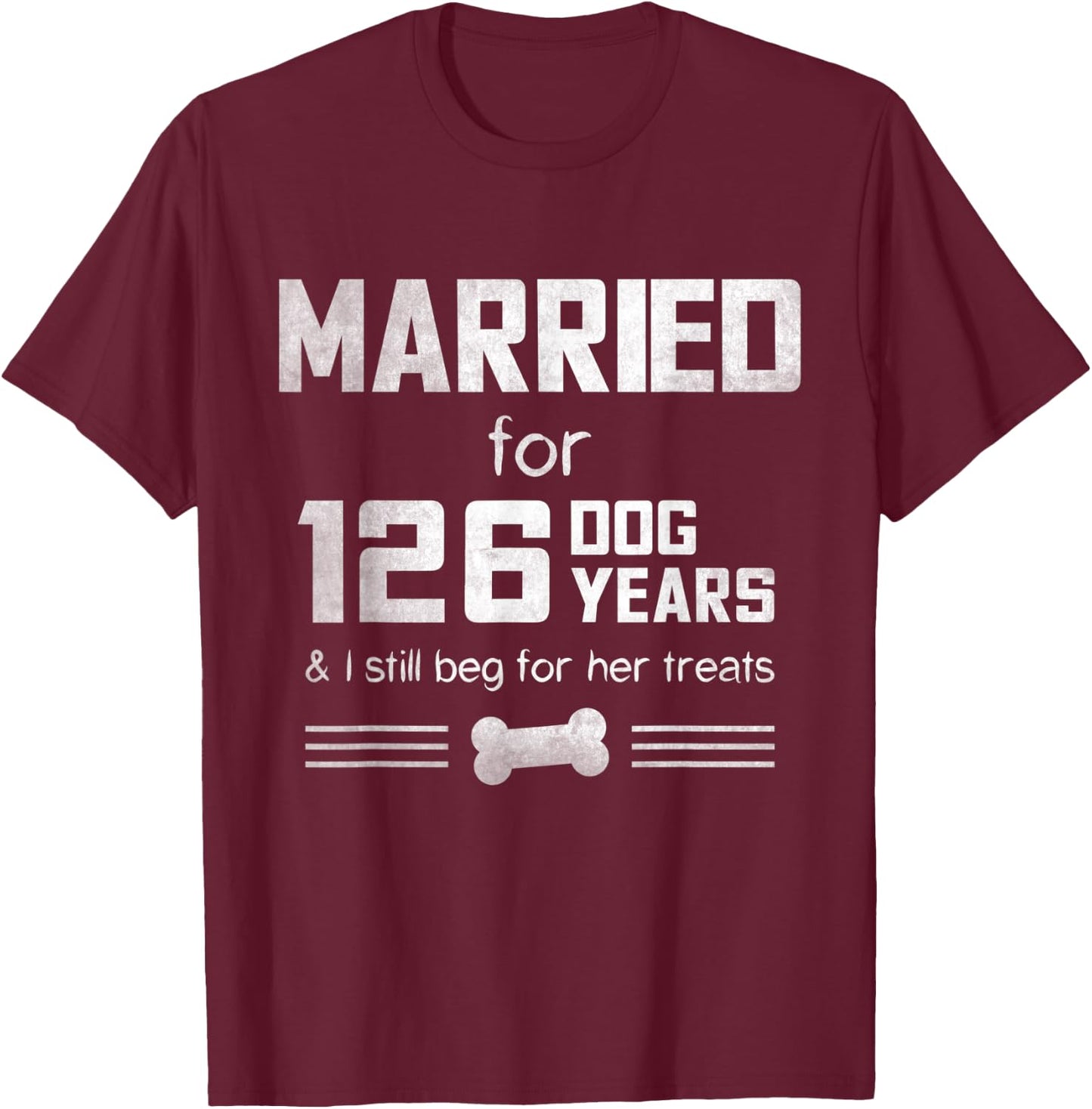 18th Wedding Anniversary Married 18 Years Marriage T-Shirt - T-Shirt | Maroon