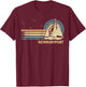 Newburyport Massachusetts Sailing Vacation Boating Sailboat T-Shirt - T-Shirt | Maroon