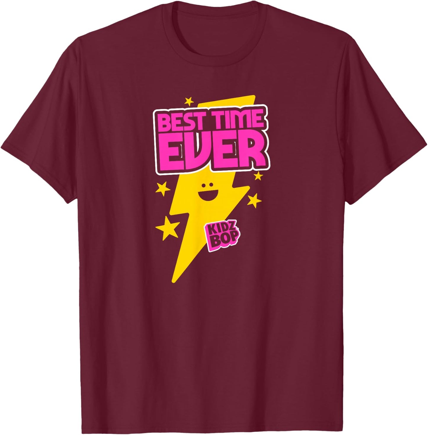 KIDZ BOP - Lightning Bolt T-Shirt - T-Shirt | Maroon