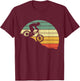 Downhill MTB Mountain Bike Vintage Retro Mountain Bike T-Shirt - T-Shirt | Maroon