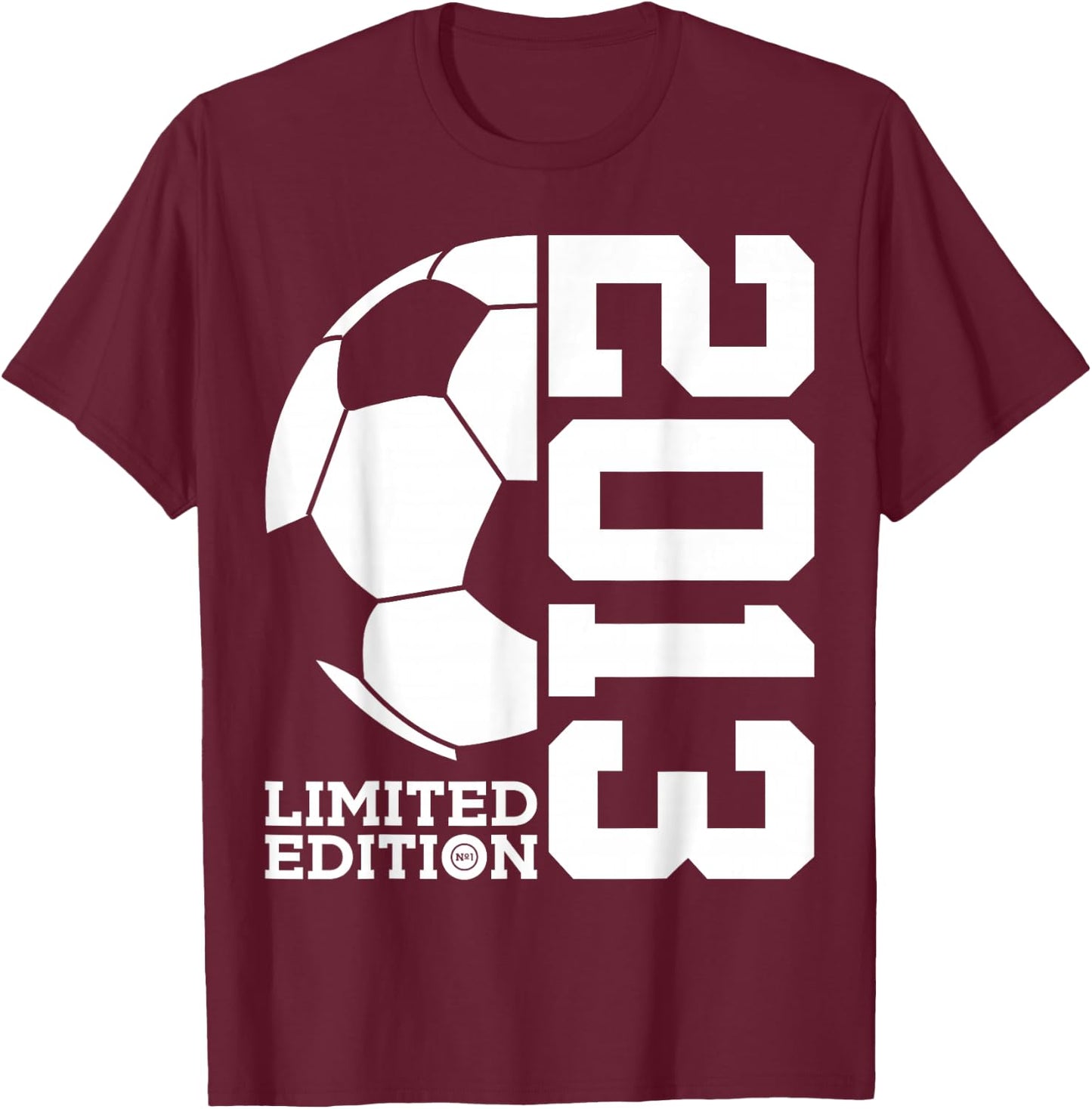12th BIRTHDAY SOCCER LIMITED EDITION 2013 T-Shirt - T-Shirt | Maroon